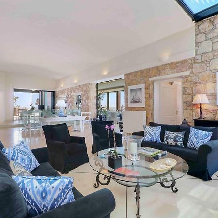 Black Diamond Beachfront Pool Villa Pasithea In Sounio, Athens Sounion Exterior foto